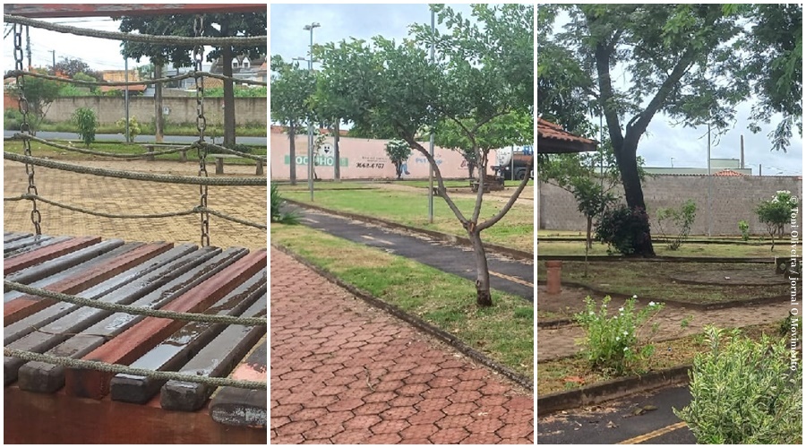 Após pedidos, Prefeitura executa limpeza e manutenção em praça de Pirassununga
