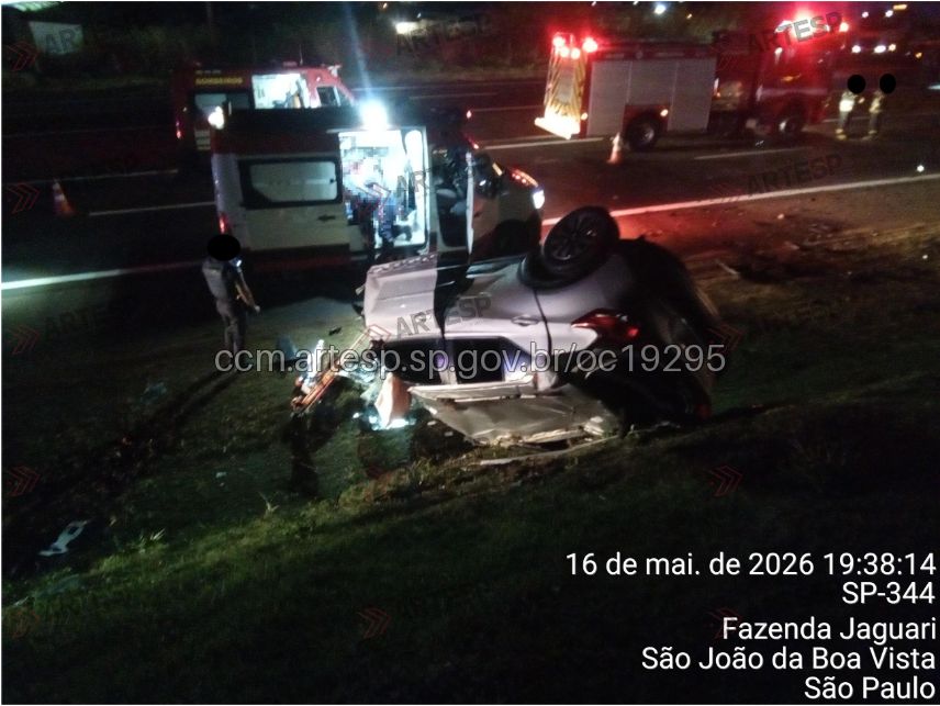 Tragédia na SP-344: colisão frontal deixa cinco mortos entre São João e Aguaí