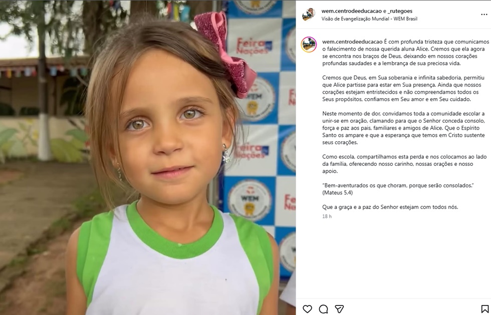 Prefeitura divulga nota exclusiva e esclarece morte de menina de 5 anos em Pirassununga