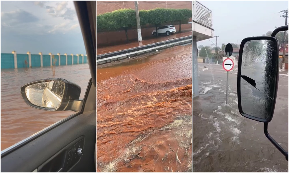 Temporal provoca alagamentos em ruas de Porto Ferreira; Defesa Civil informa 31 mm de chuva em uma hora